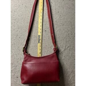 Vintage Coach 9136 Red Leather Slim Satchel Shoulder Bag Y2K 90s